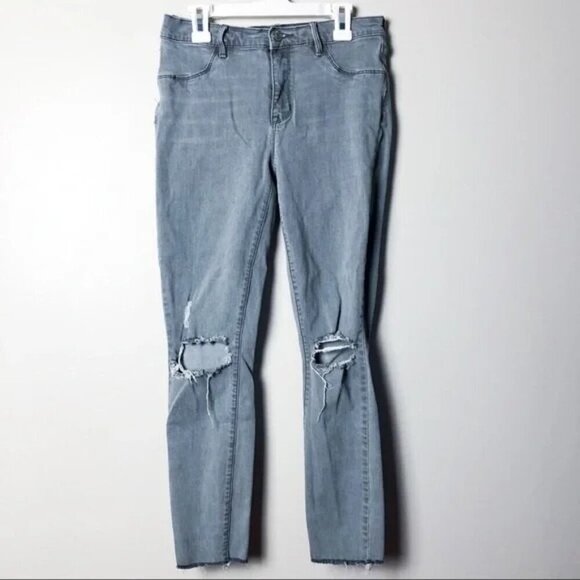 Pacsun Gray Ankle Skinny Distressed Jeans Womens 27 - Picture 5 of 6